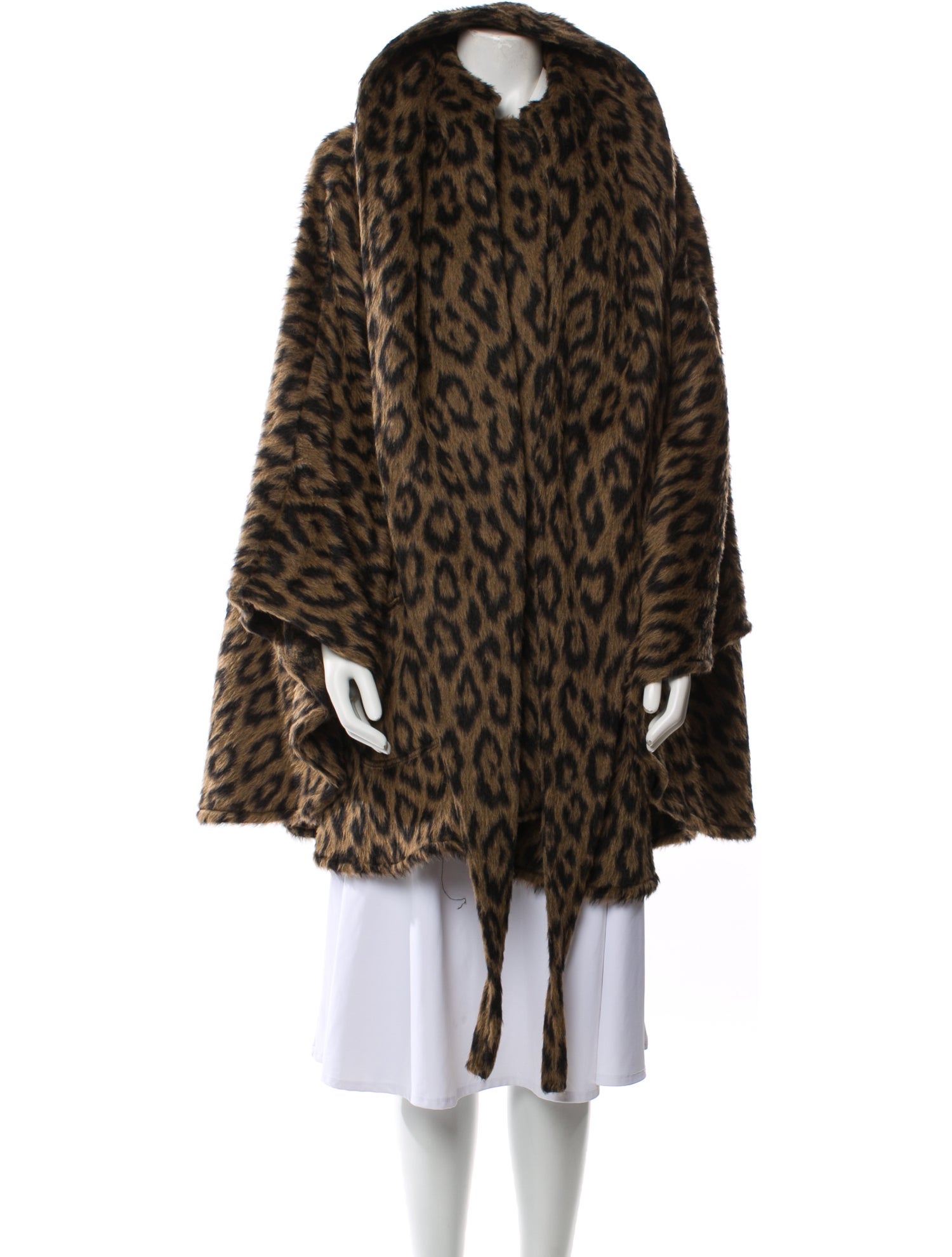 Lindsey Thornburg Animal Print Faux Fur Coat