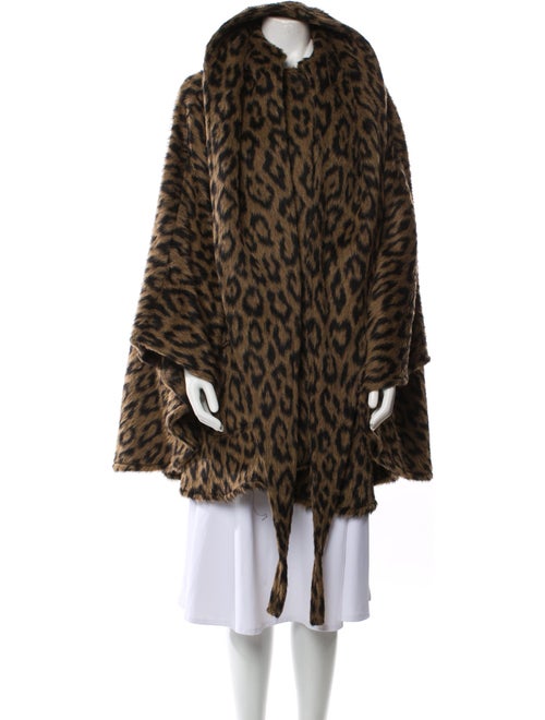 Lindsey Thornburg Animal Print Faux Fur Coat