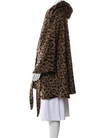 Lindsey Thornburg Animal Print Faux Fur Coat