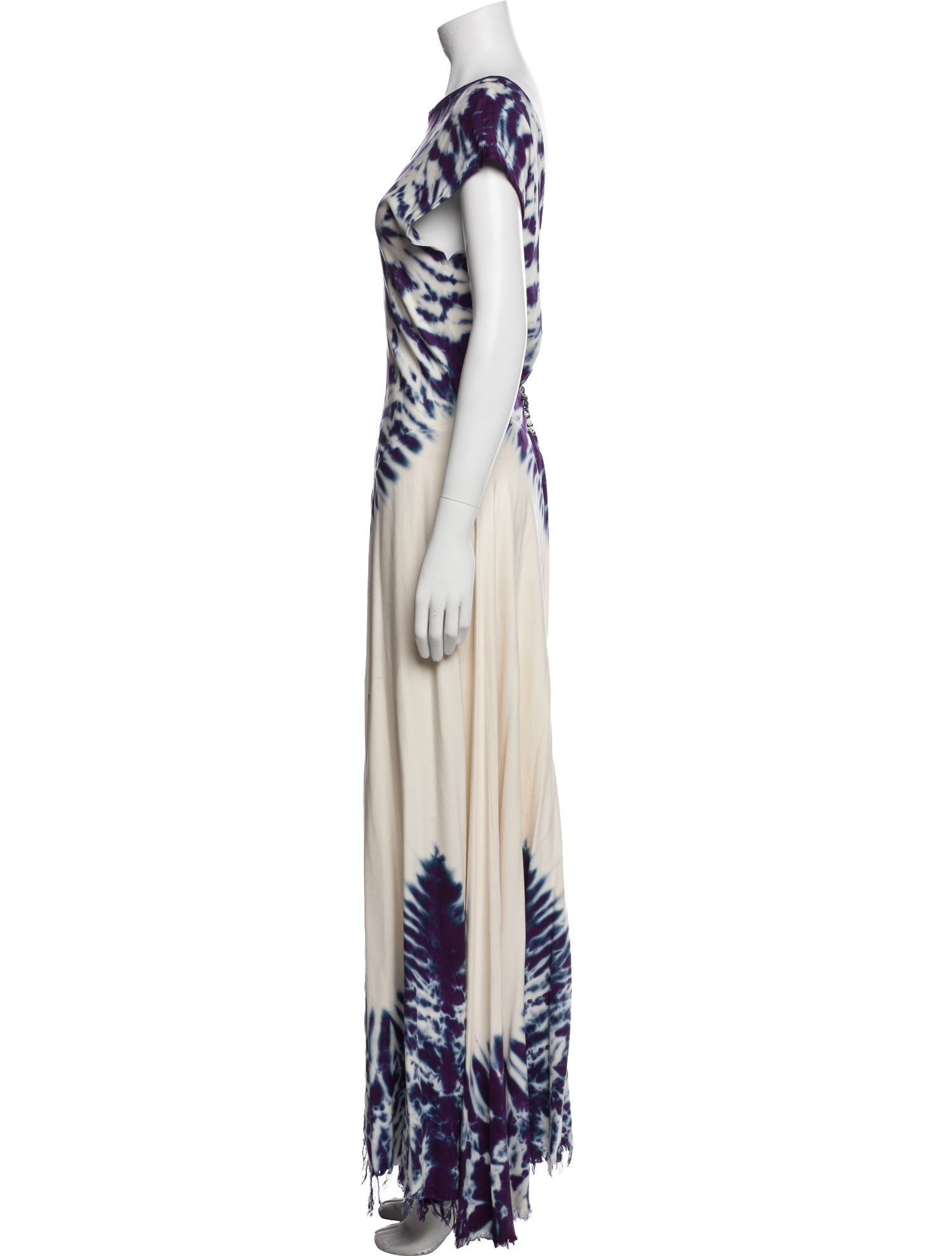 Lindsey Thornburg Tie-Dye Print Long Dress