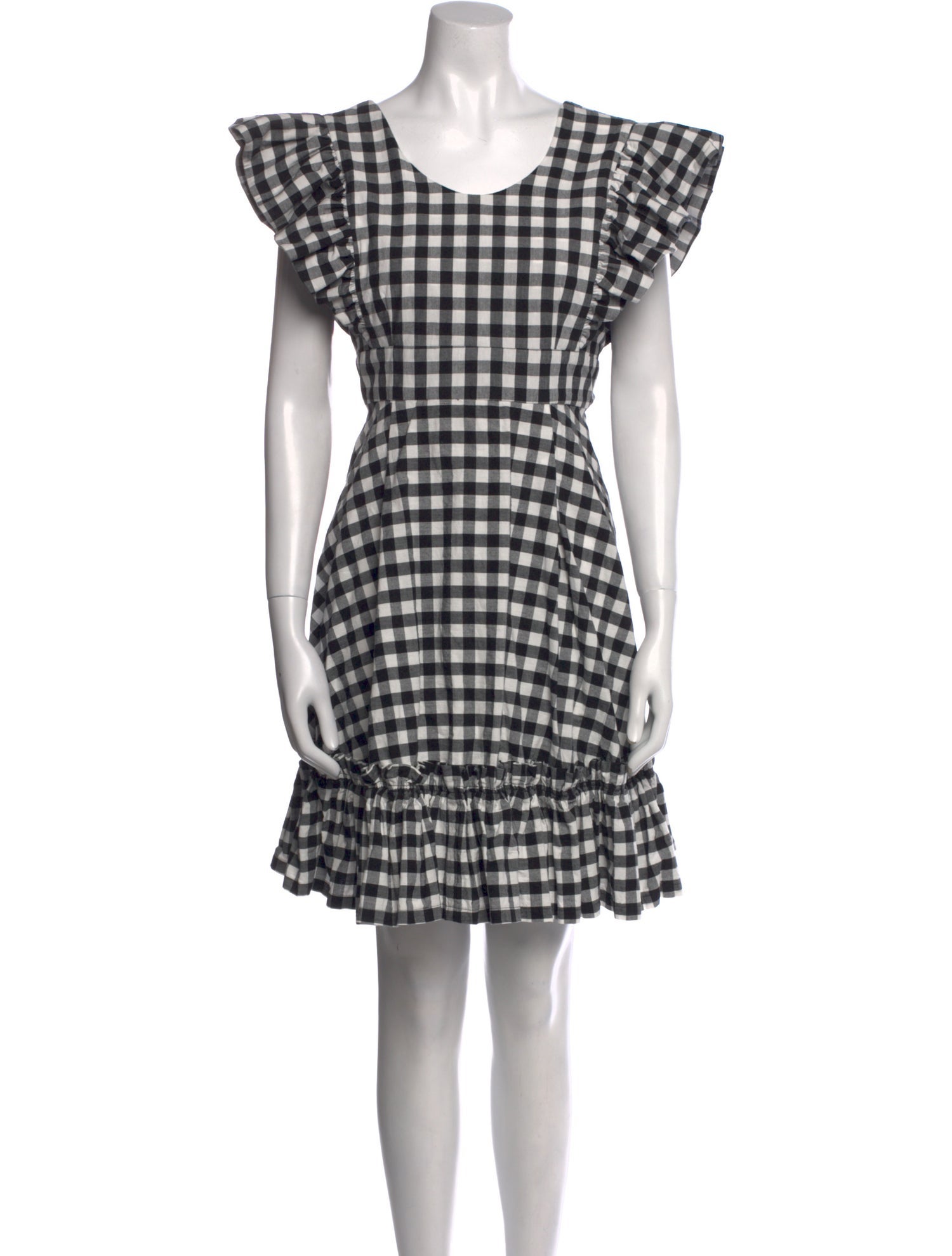Lindsey Thornburg Plaid Print Knee-Length Dress
