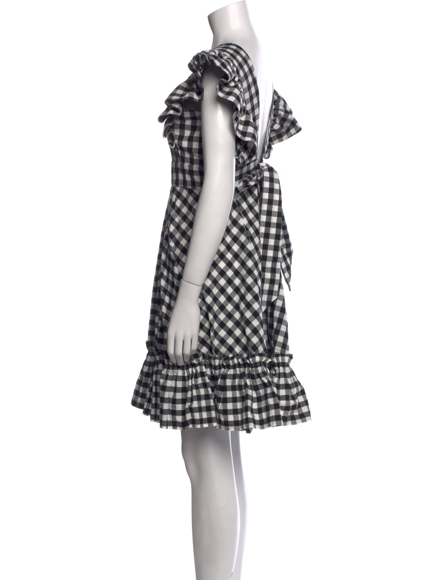 Lindsey Thornburg Plaid Print Knee-Length Dress