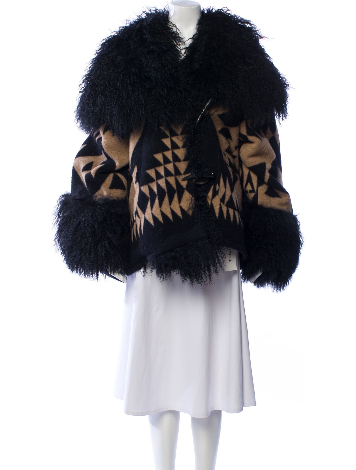 Lindsey Thornburg Printed Faux Fur Coat