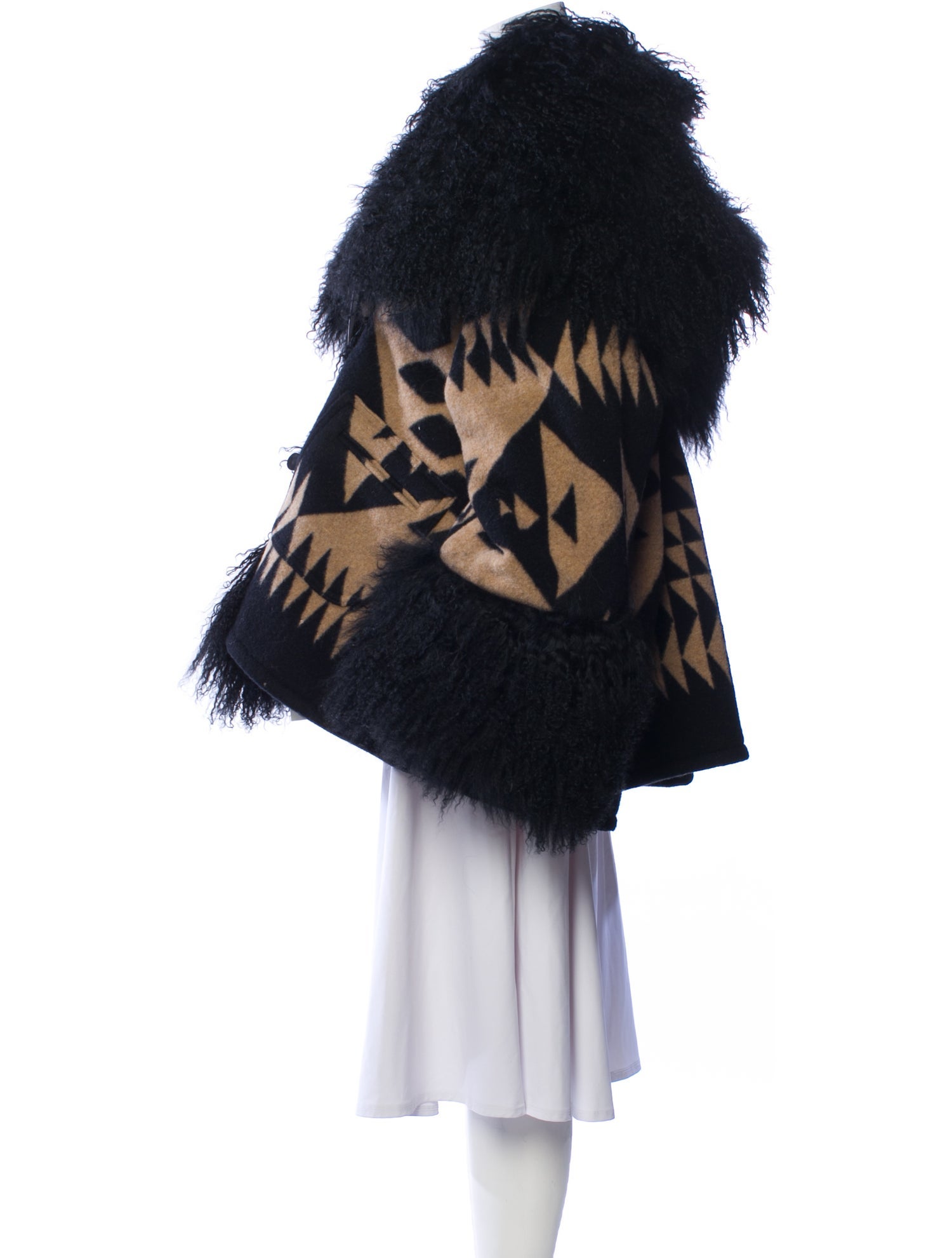 Lindsey Thornburg Printed Faux Fur Coat