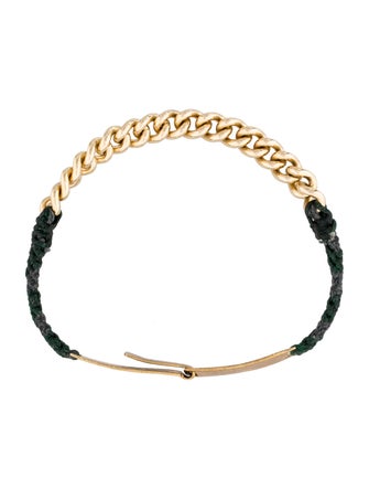 Robert Geller X Scosha Gold Bar Chain Link Bracelet
