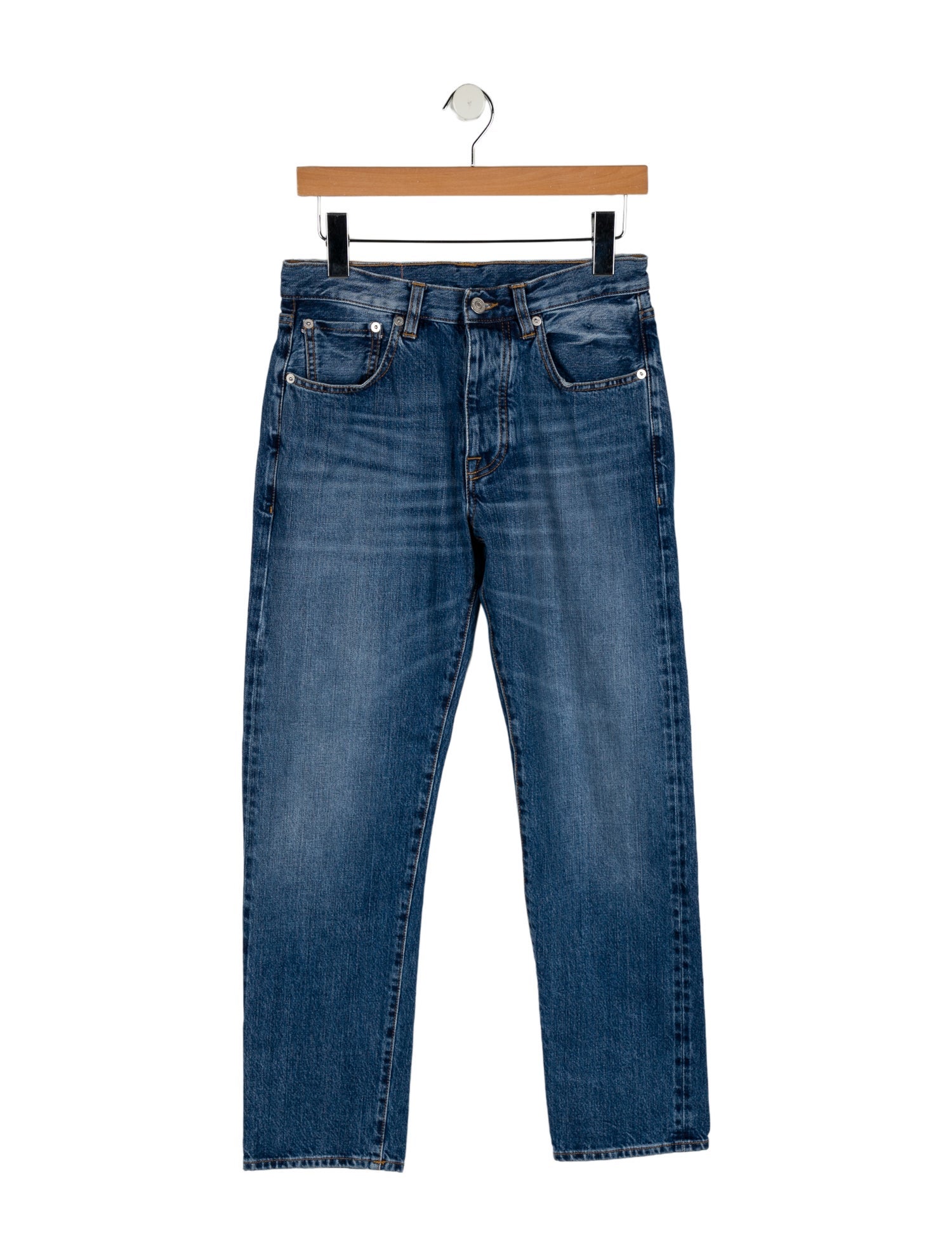 W Les Femmas Mid-Rise Straight Leg Jeans