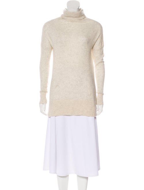 White + Warren Cashmere Turtleneck Sweater White