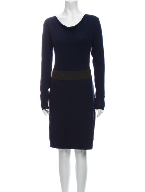 White + Warren Merino Wool Knee-Length Dress White