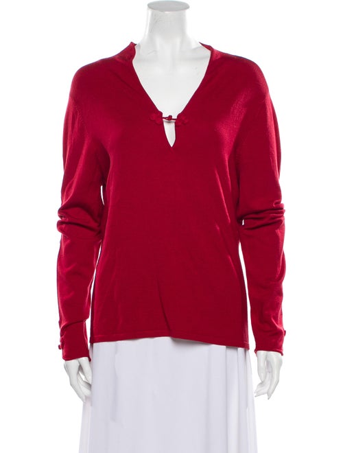White + Warren Silk V-Neck Blouse White