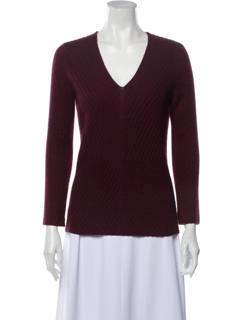 White + Warren Cashmere V-Neck Sweater White