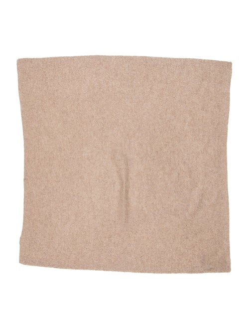 White + Warren Cashmere Knit Scarf Beige
