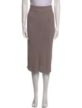 White + Warren Midi Length Skirt