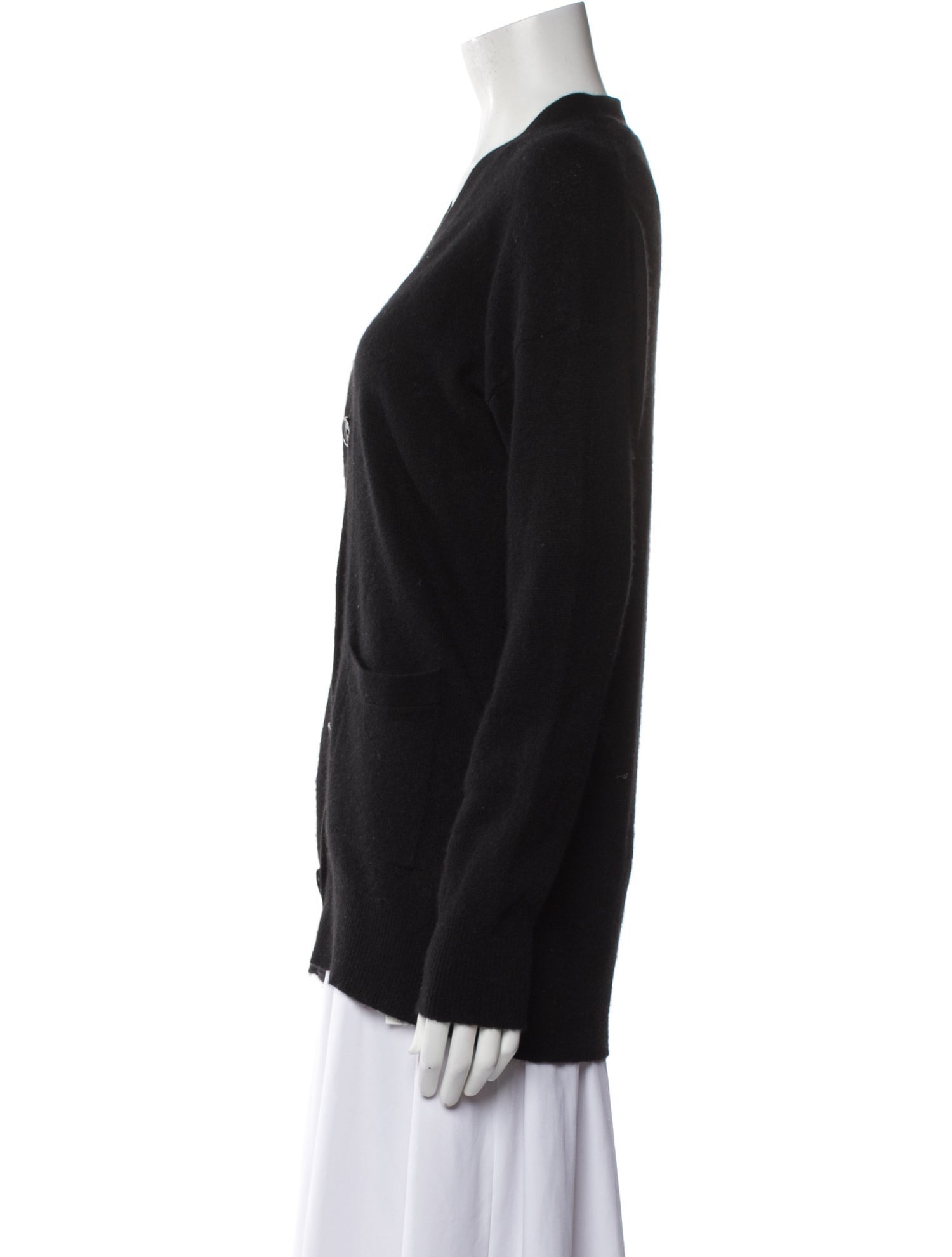 White + Warren Cashmere V-Neck Sweater