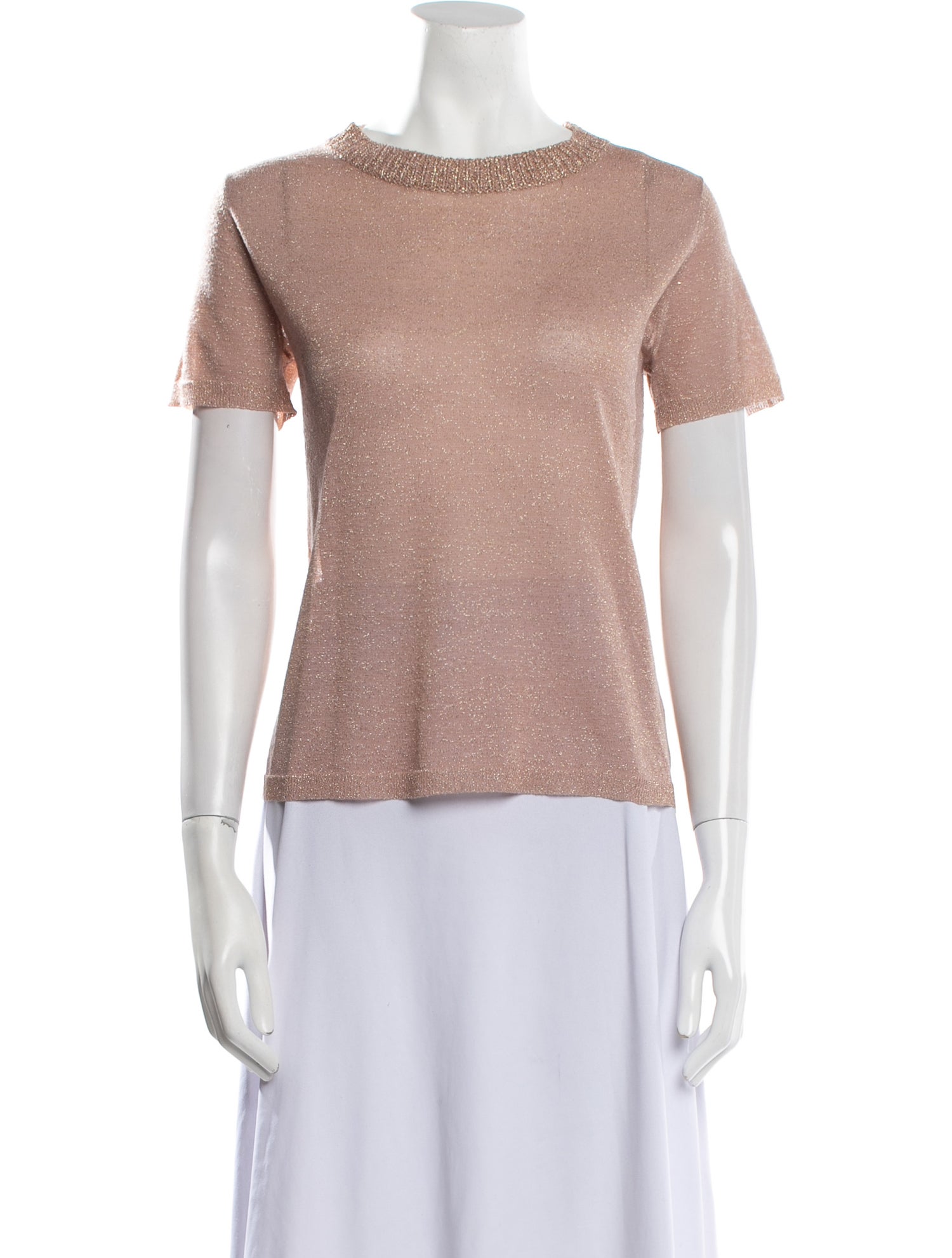 White + Warren Bateau Neckline Short Sleeve T-Shirt