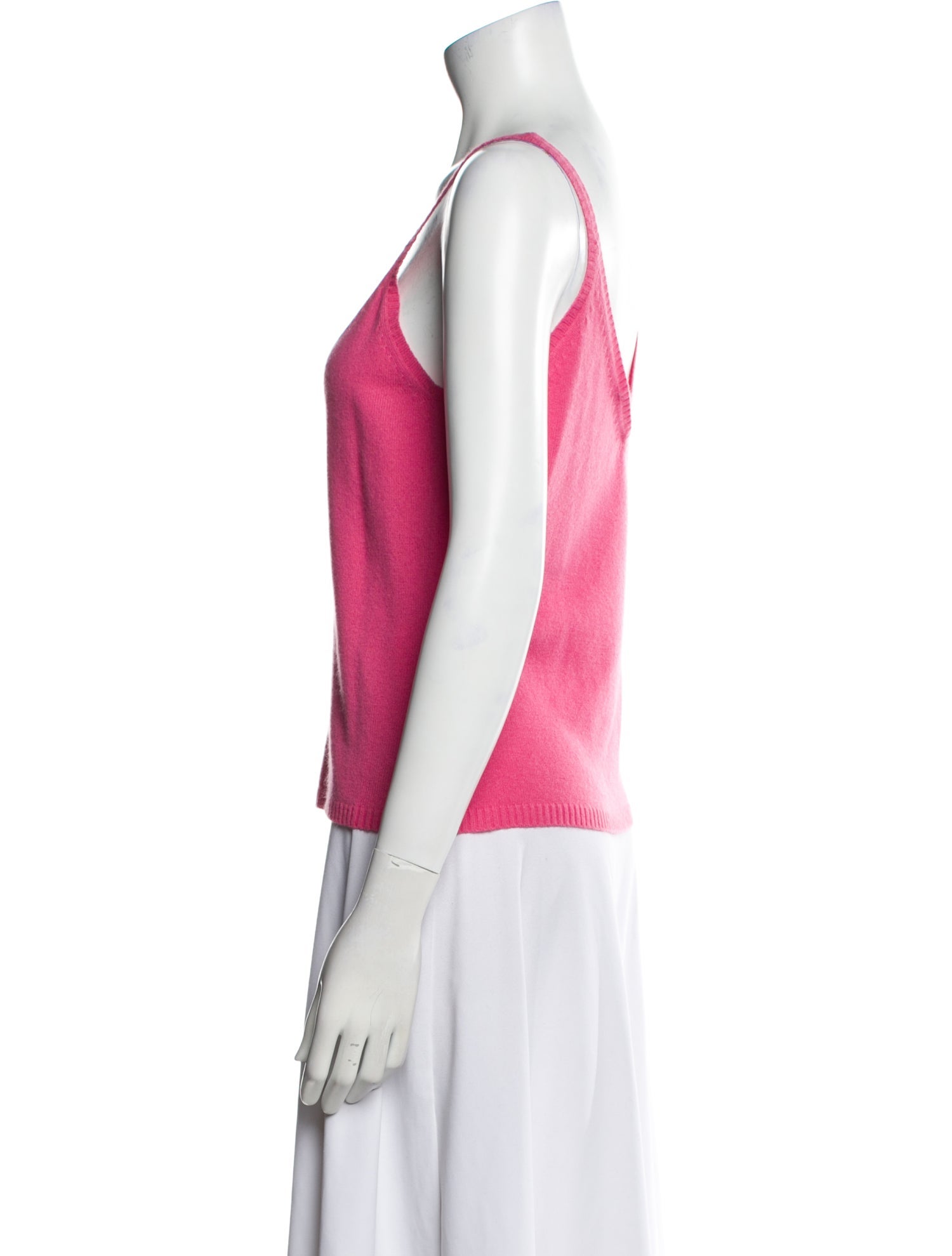 White + Warren Cashmere V-Neck Top