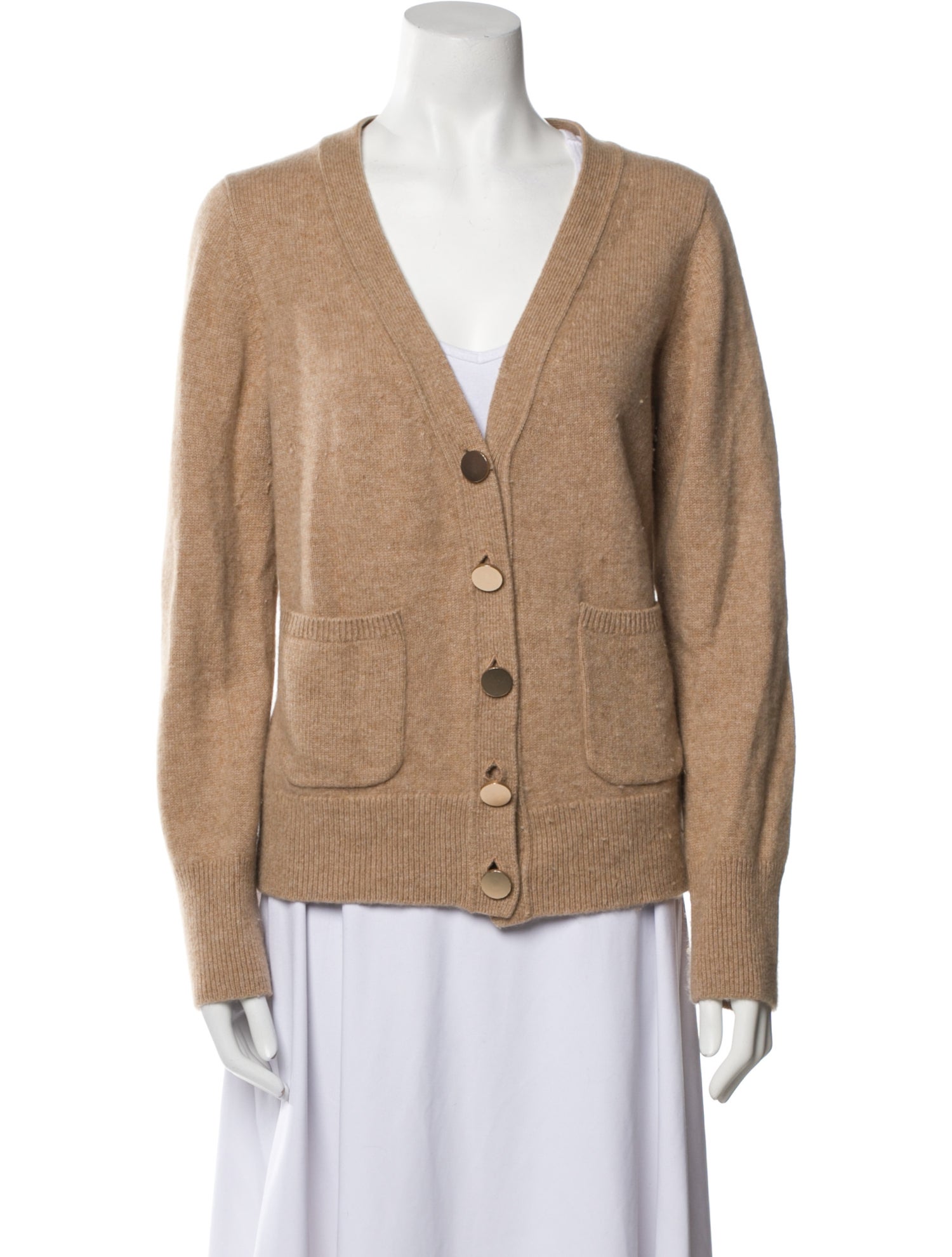 White + Warren Cashmere V-Neck Sweater