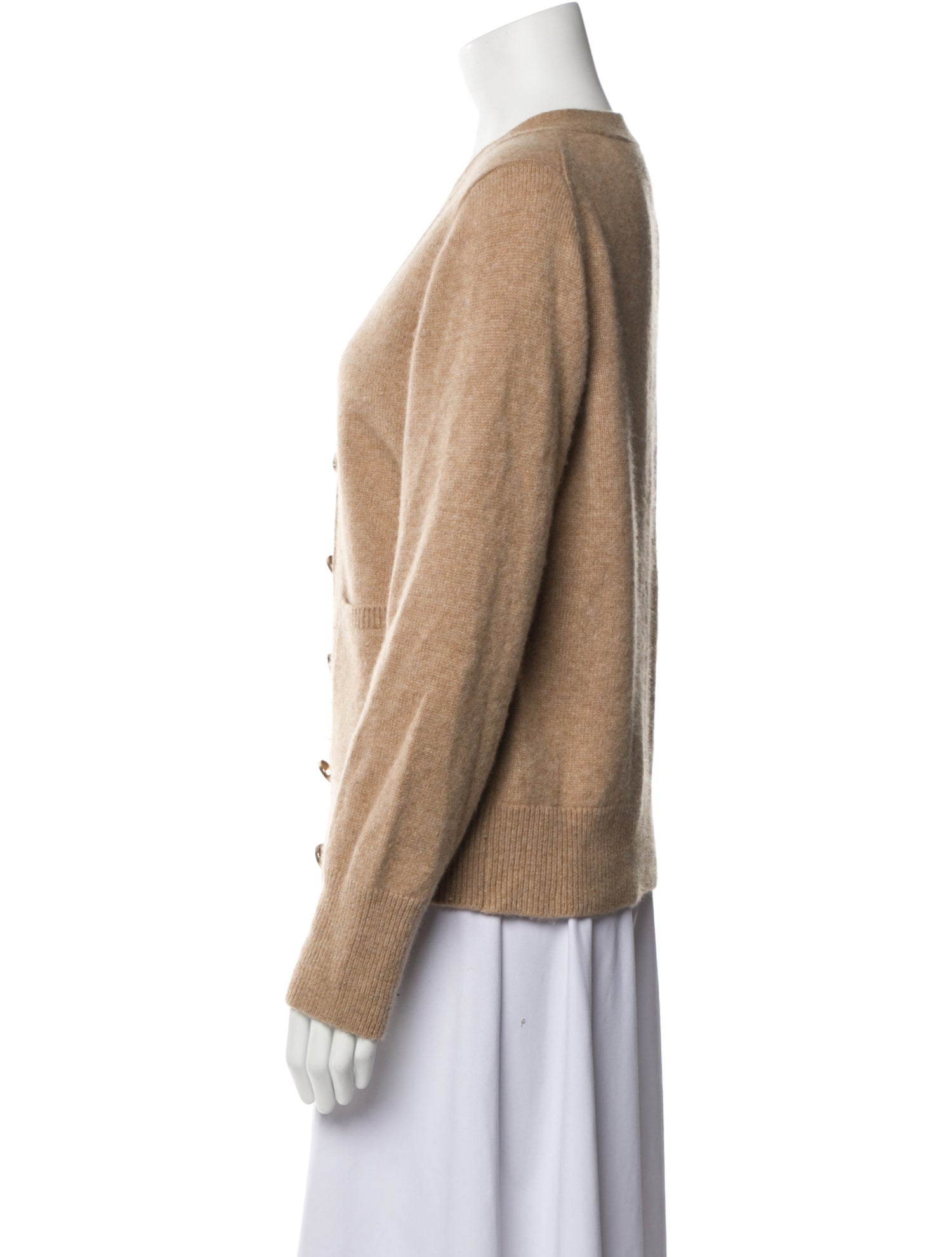 White + Warren Cashmere V-Neck Sweater