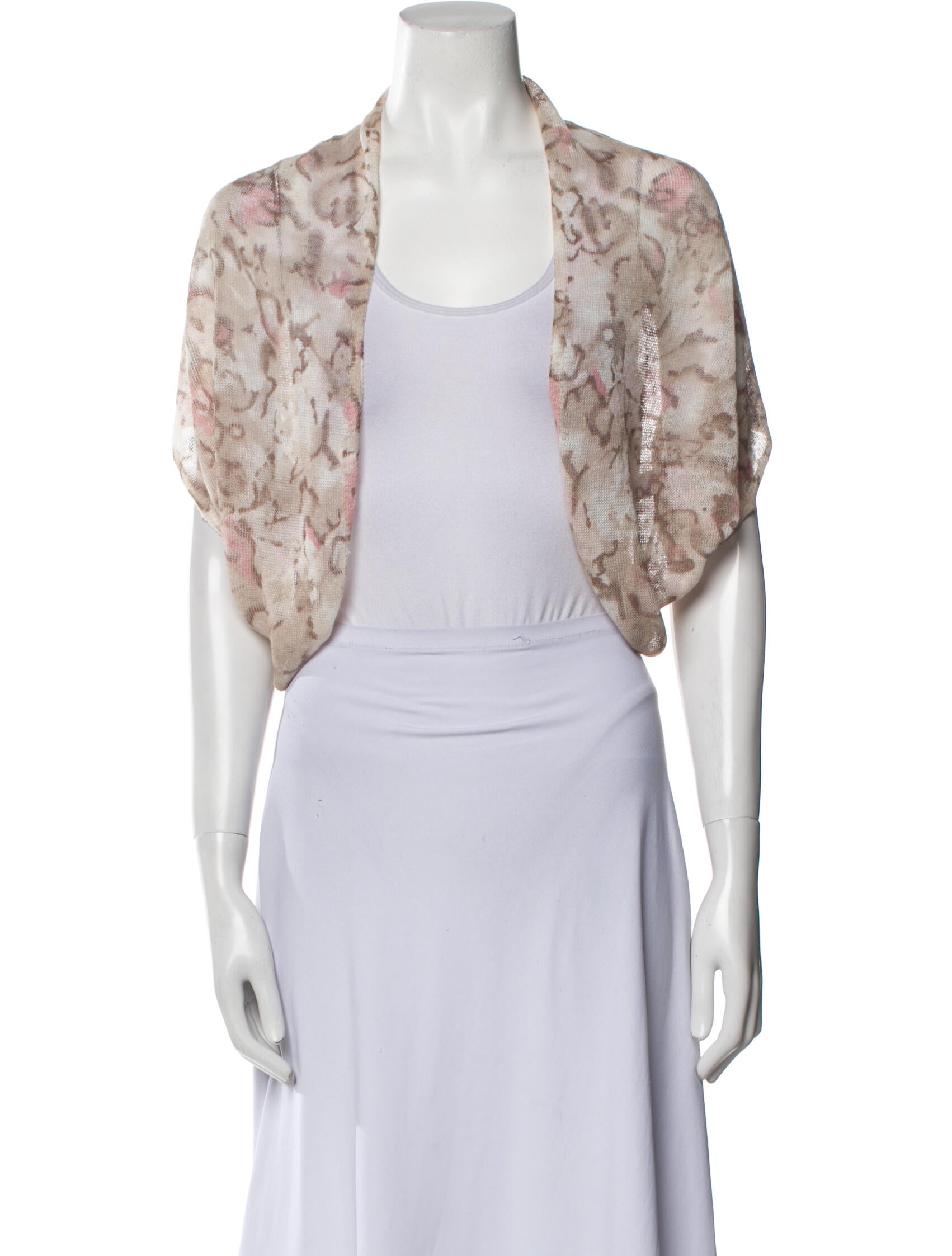 White + Warren Printed Shawl