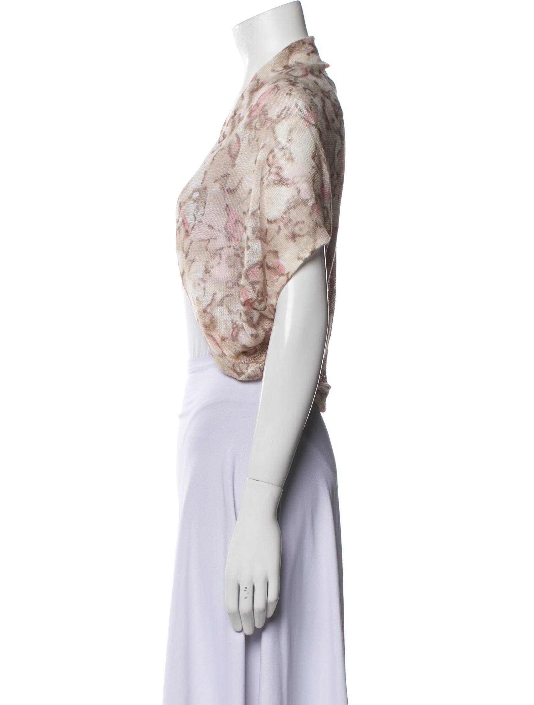 White + Warren Printed Shawl