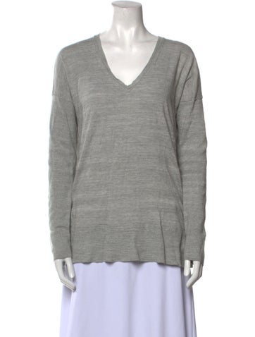 White + Warren Knitwear V-Neck Sweater S