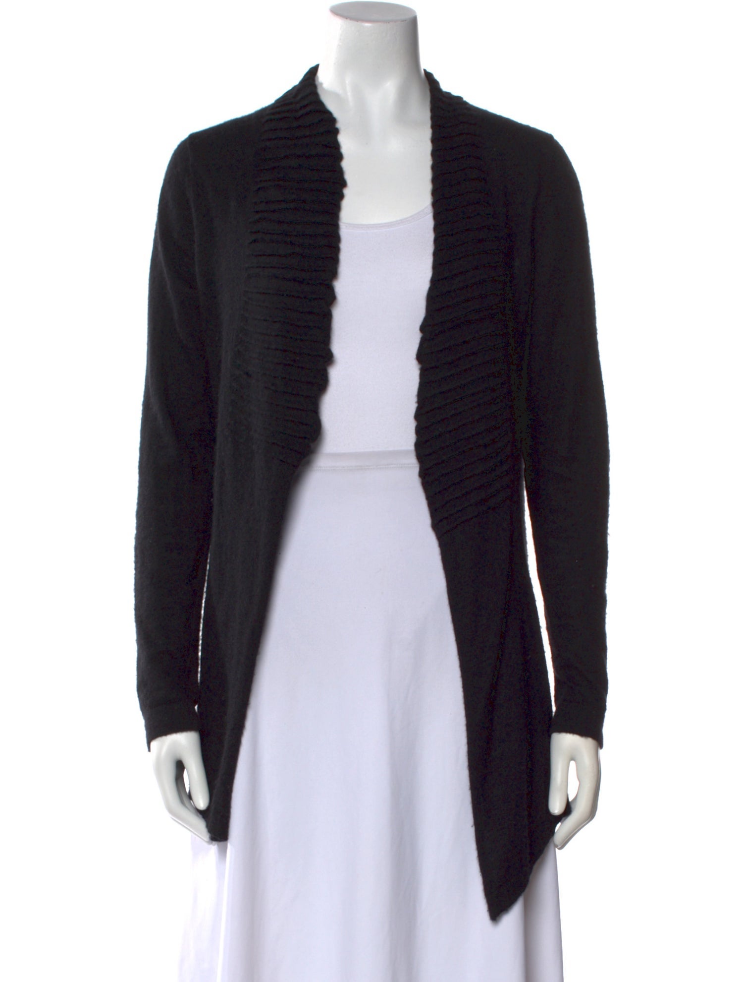 White + Warren Cashmere Open Front Sweater