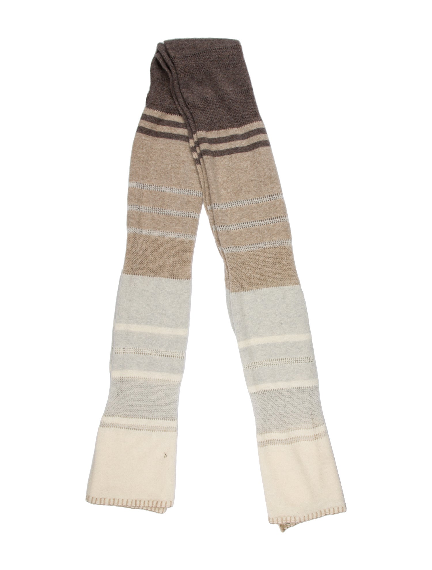 White + Warren Cashmere Striped Scarf