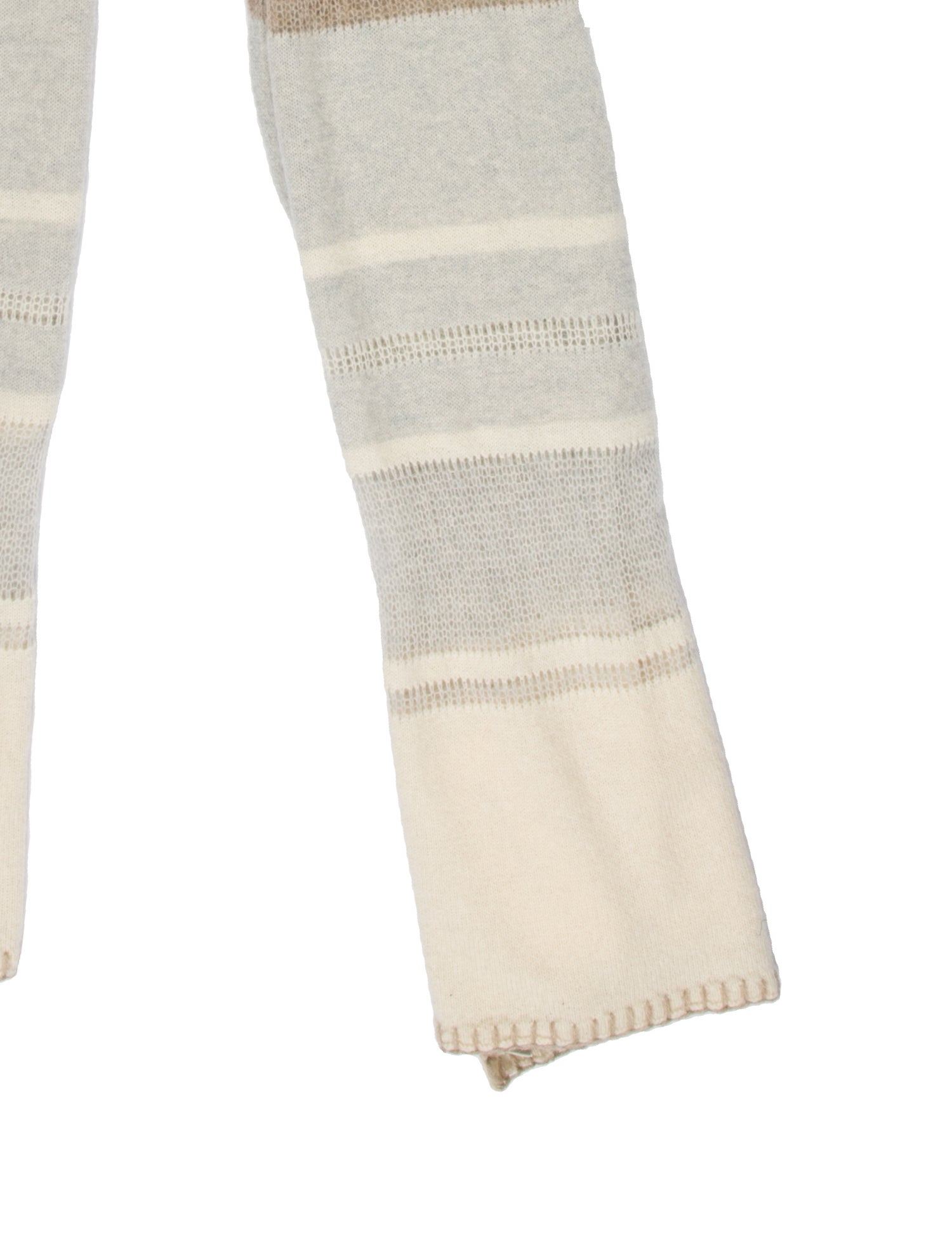 White + Warren Cashmere Striped Scarf