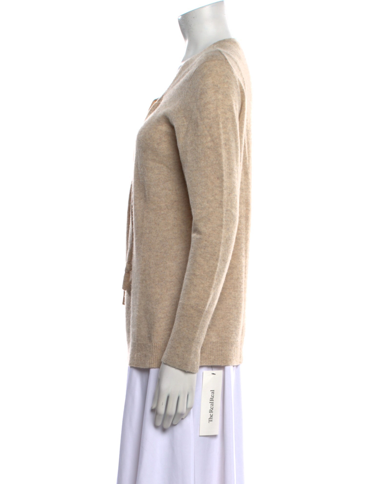 White + Warren Cashmere V-Neck Sweater