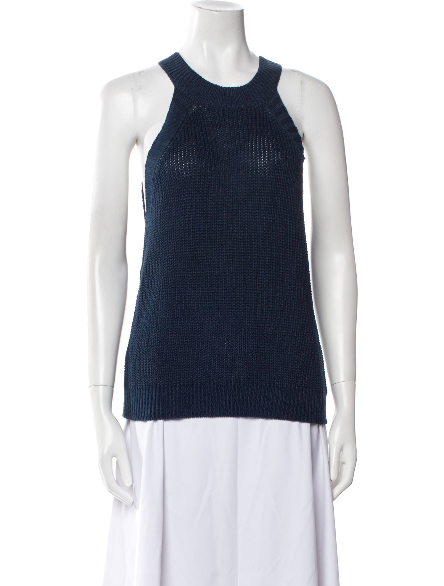 White + Warren Linen Scoop Neck Top w/ Tags