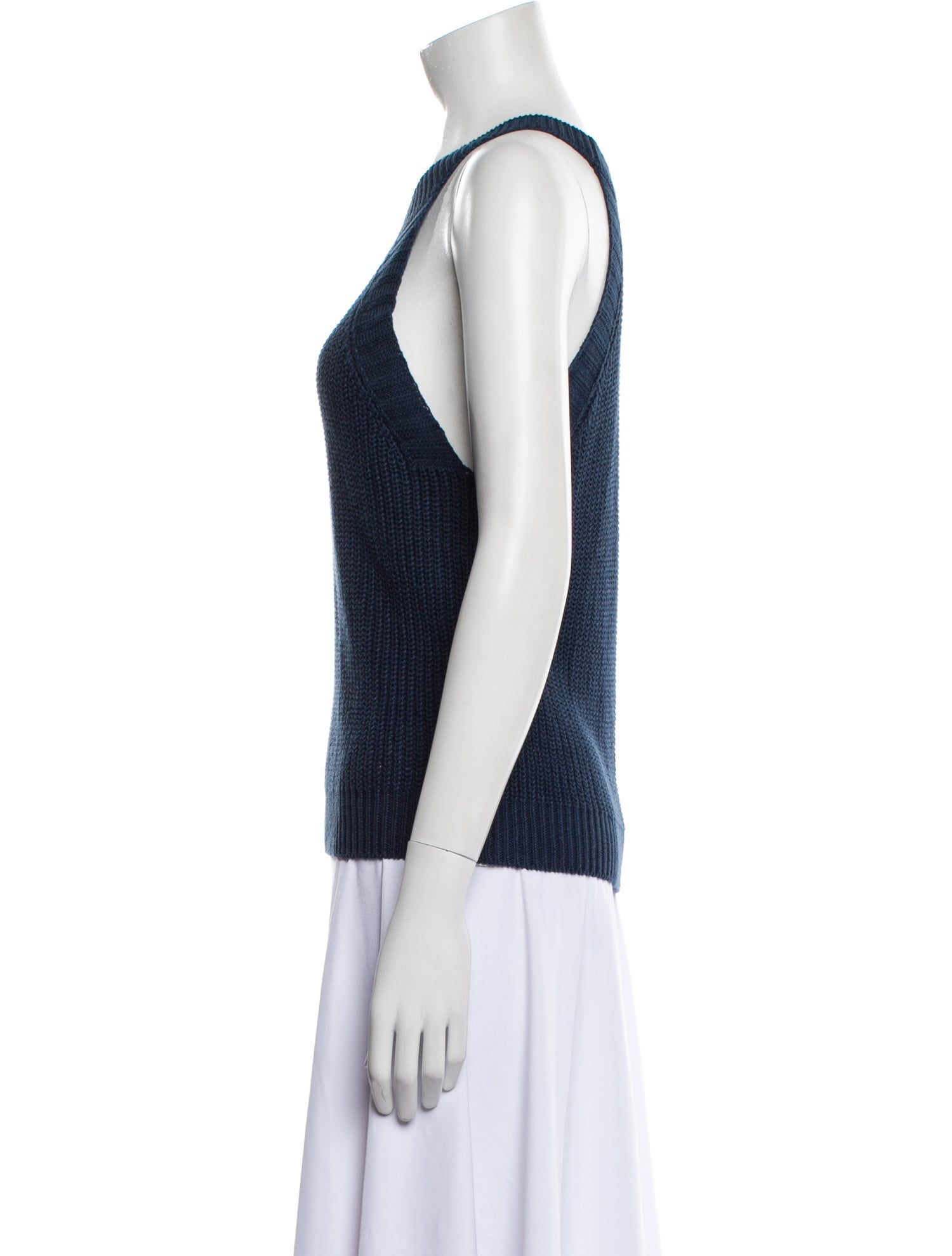 White + Warren Linen Scoop Neck Top w/ Tags