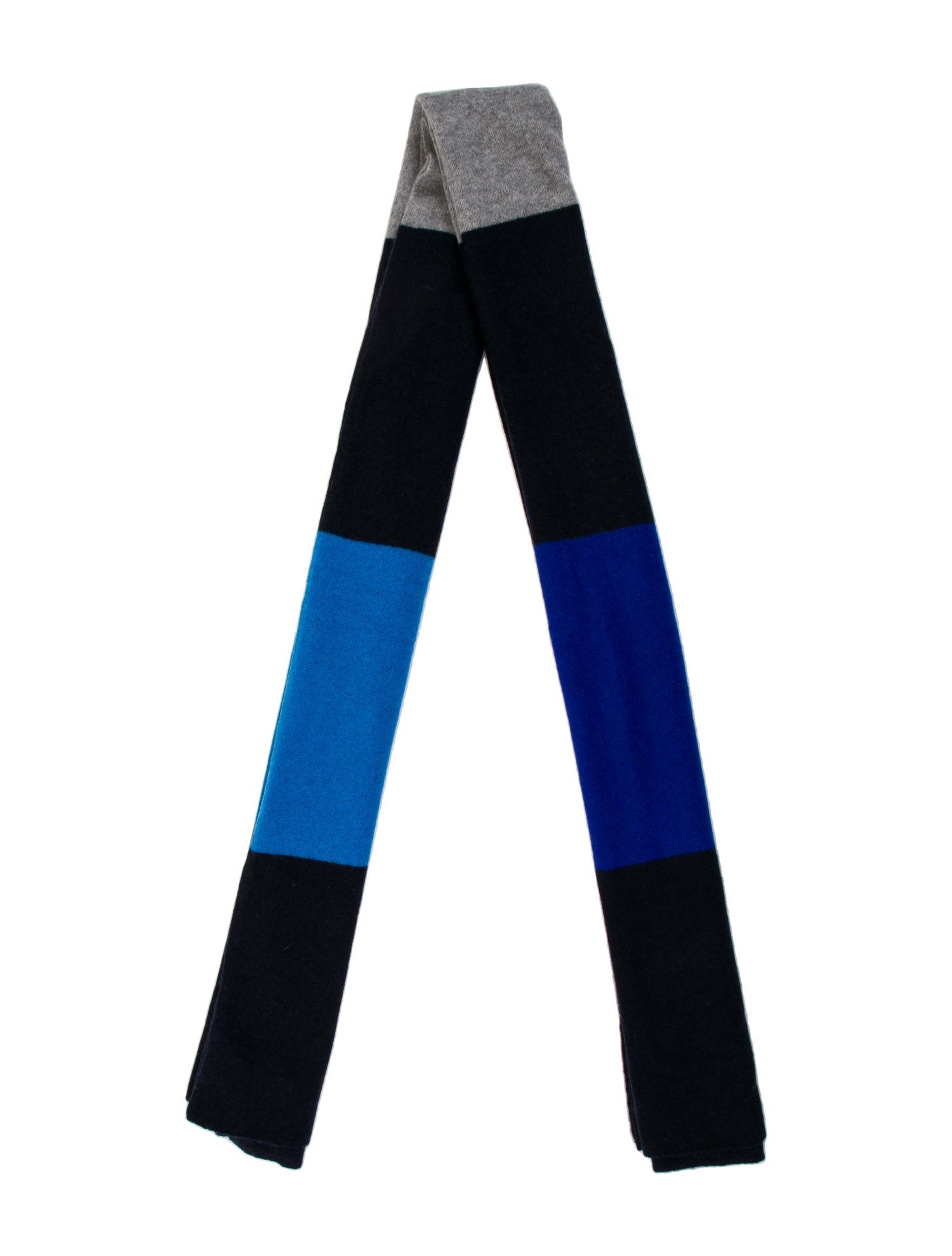 White + Warren Virgin Wool Colorblock Pattern Scarf