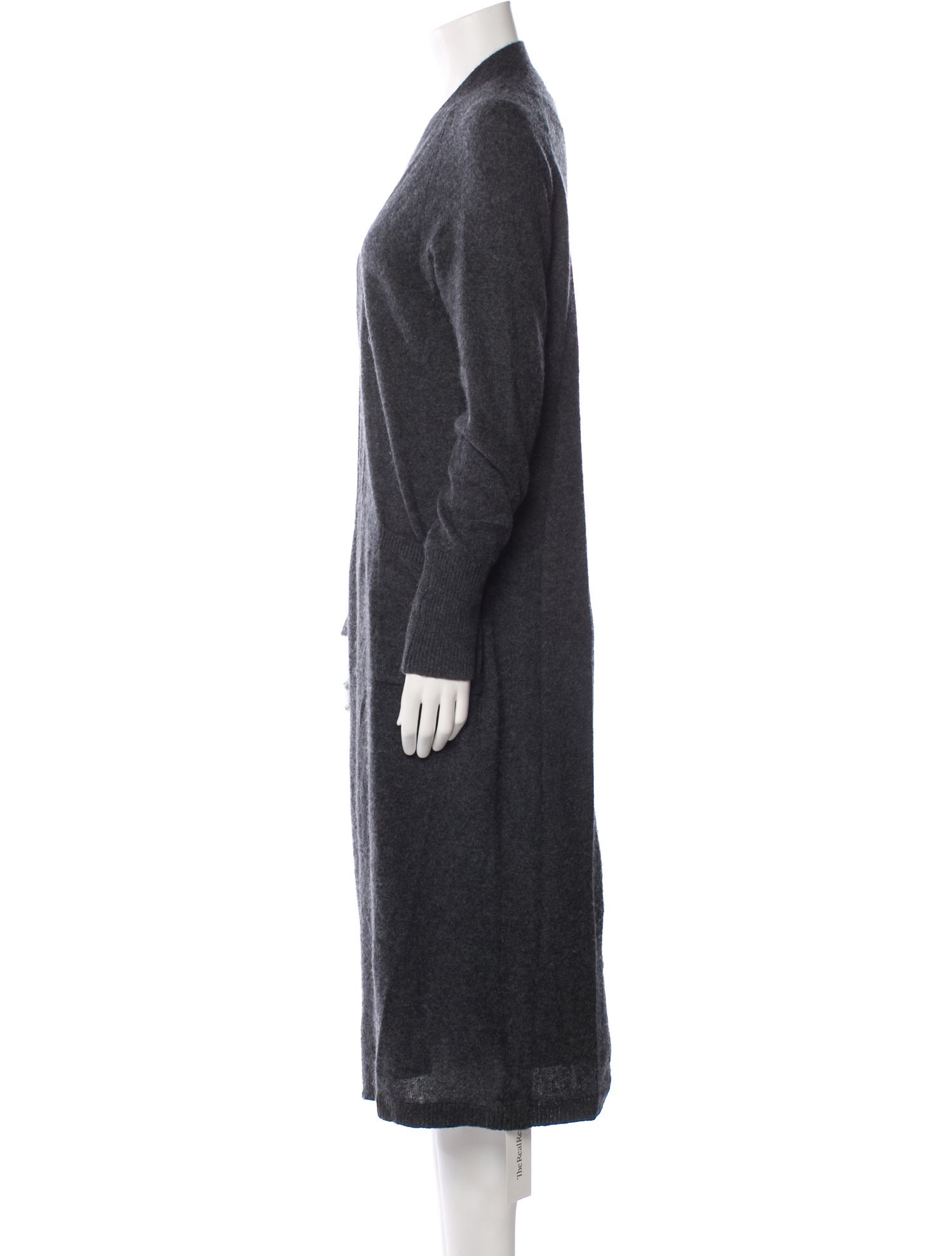 White + Warren Cashmere Plunge Neckline Sweater
