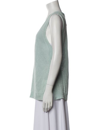 White + Warren Hemp Printed Top