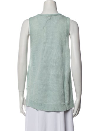 White + Warren Hemp Printed Top