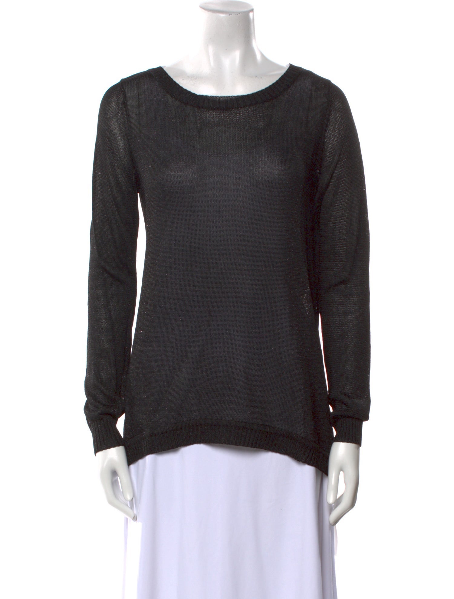 White + Warren Scoop Neck Long Sleeve Tunic
