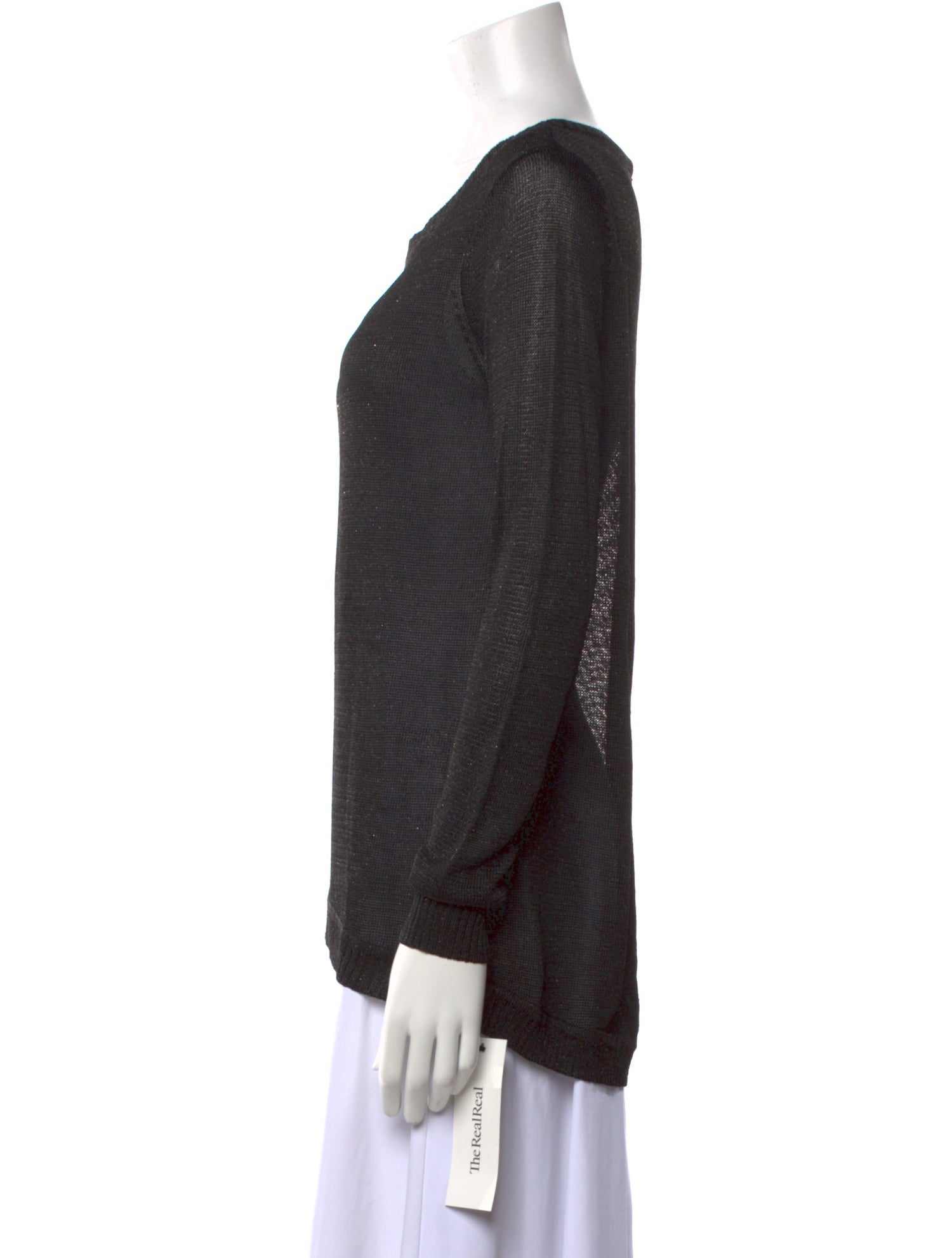 White + Warren Scoop Neck Long Sleeve Tunic