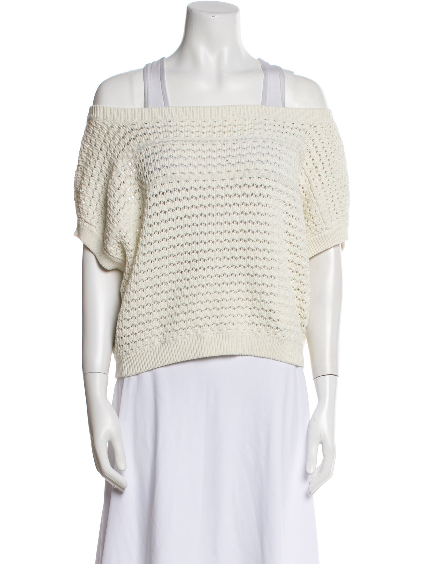 White + Warren Off-The-Shoulder Sweater