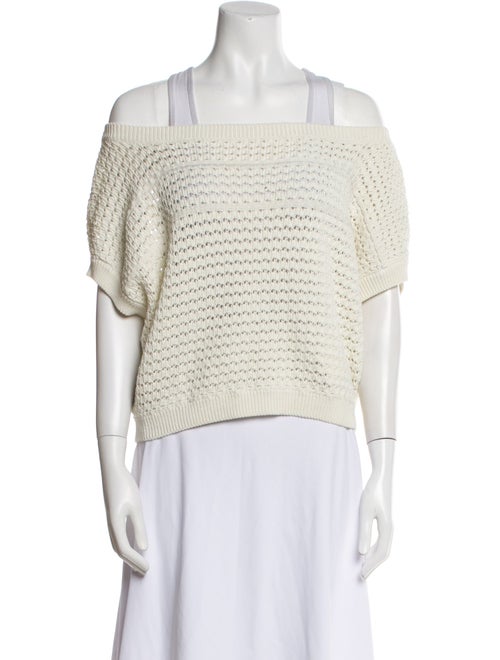 White + Warren Off-The-Shoulder Sweater