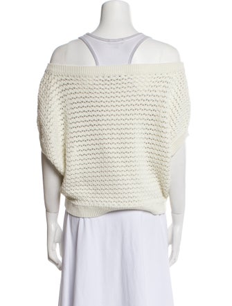 White + Warren Off-The-Shoulder Sweater