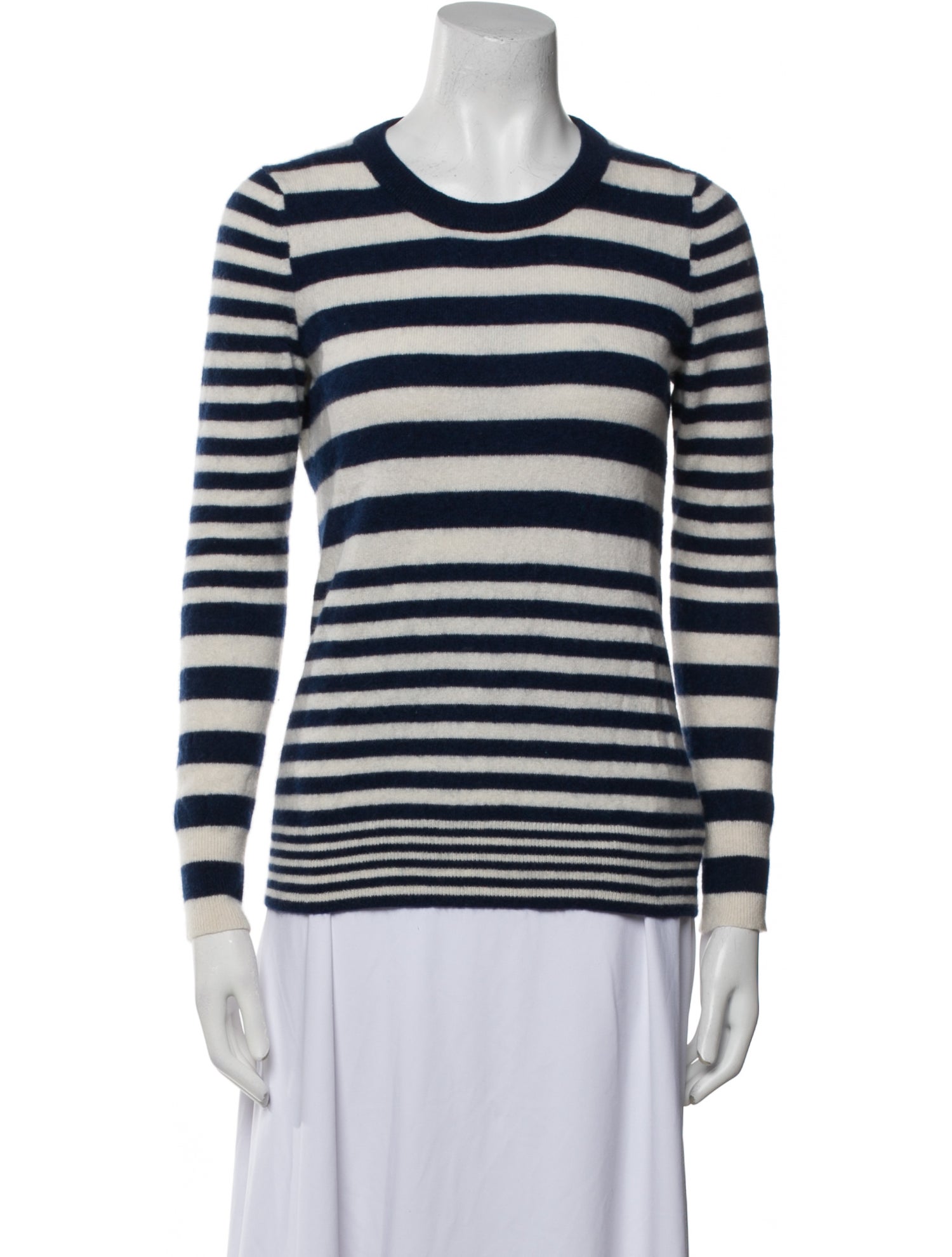 White + Warren Cashmere Striped Sweater