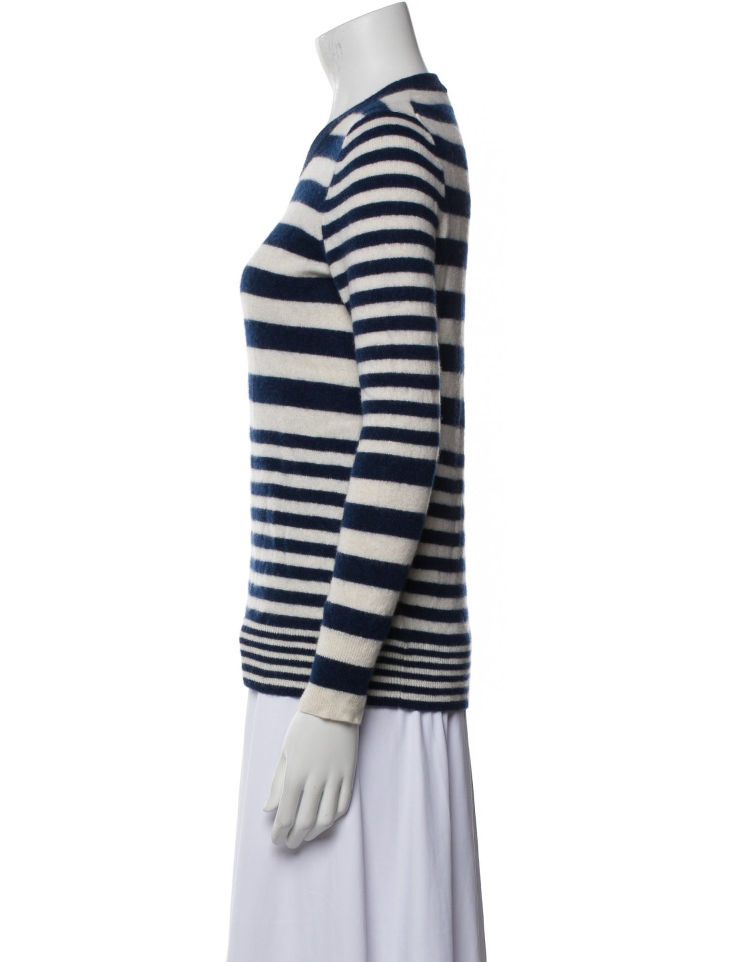 White + Warren Cashmere Striped Sweater