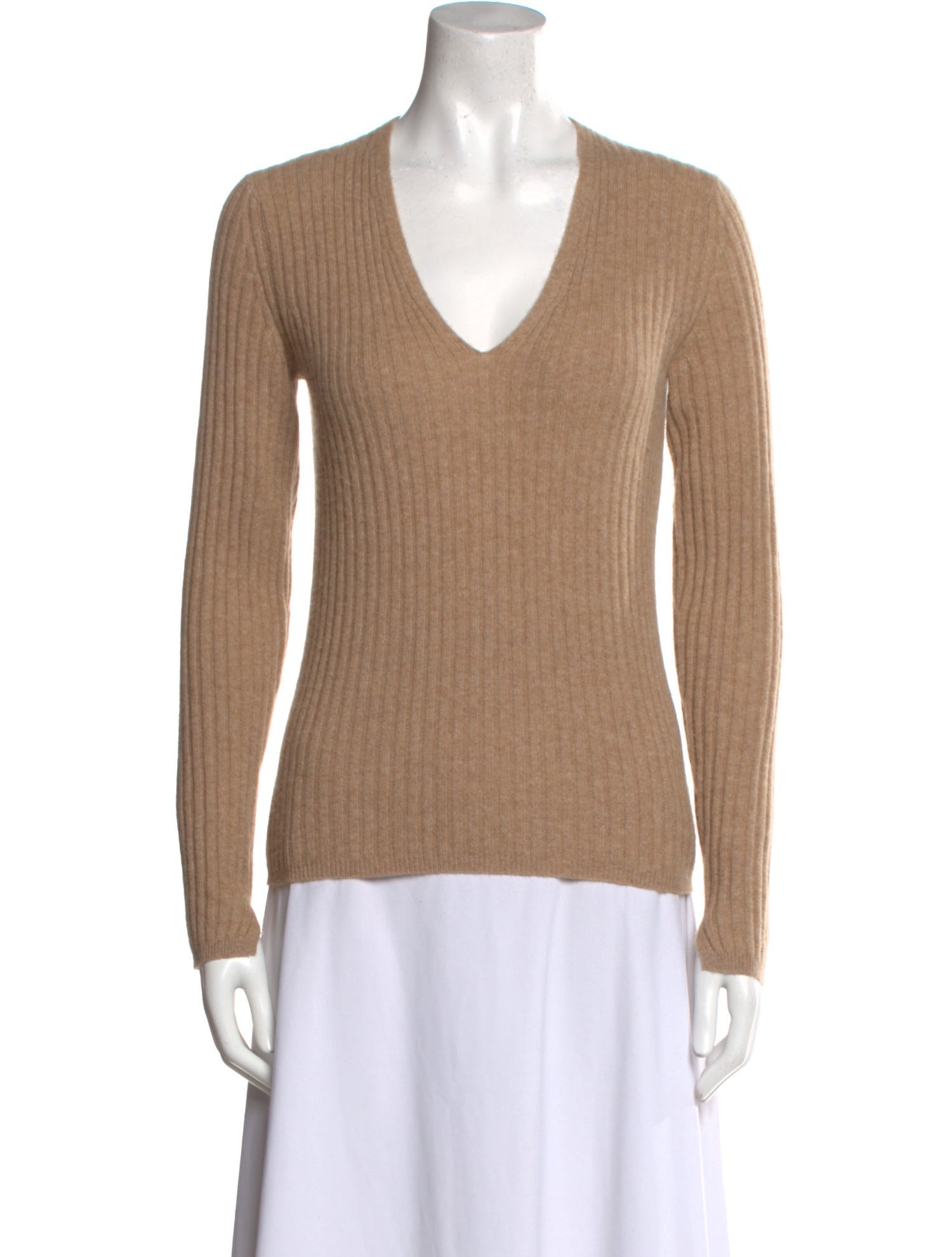 White + Warren Cashmere V-Neck Sweater