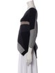 White + Warren Cashmere Colorblock Pattern Sweater