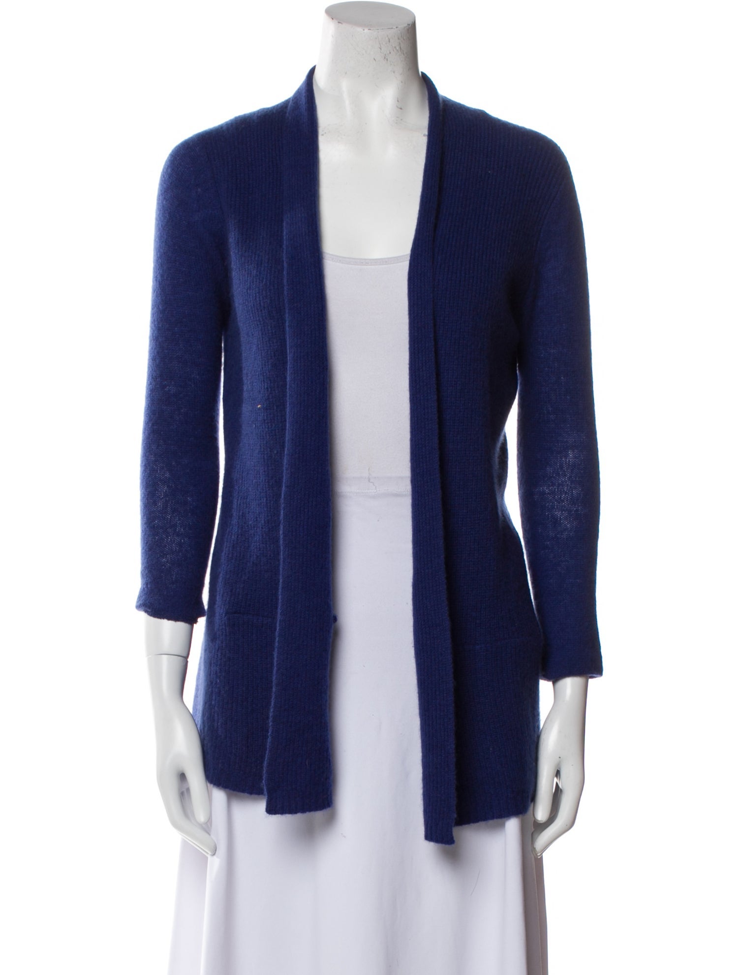 White + Warren Cashmere Open Front Sweater