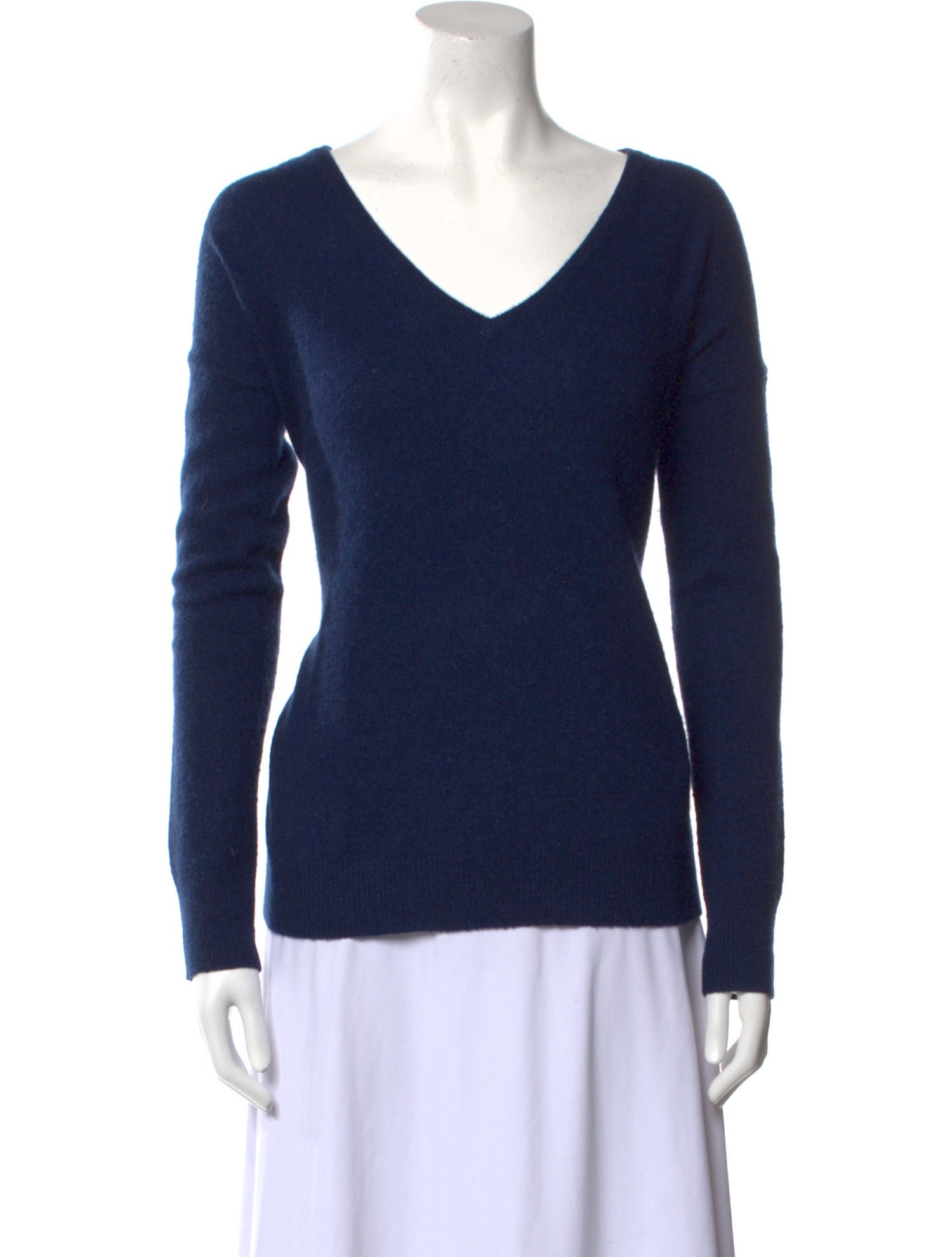 White + Warren Cashmere V-Neck Sweater