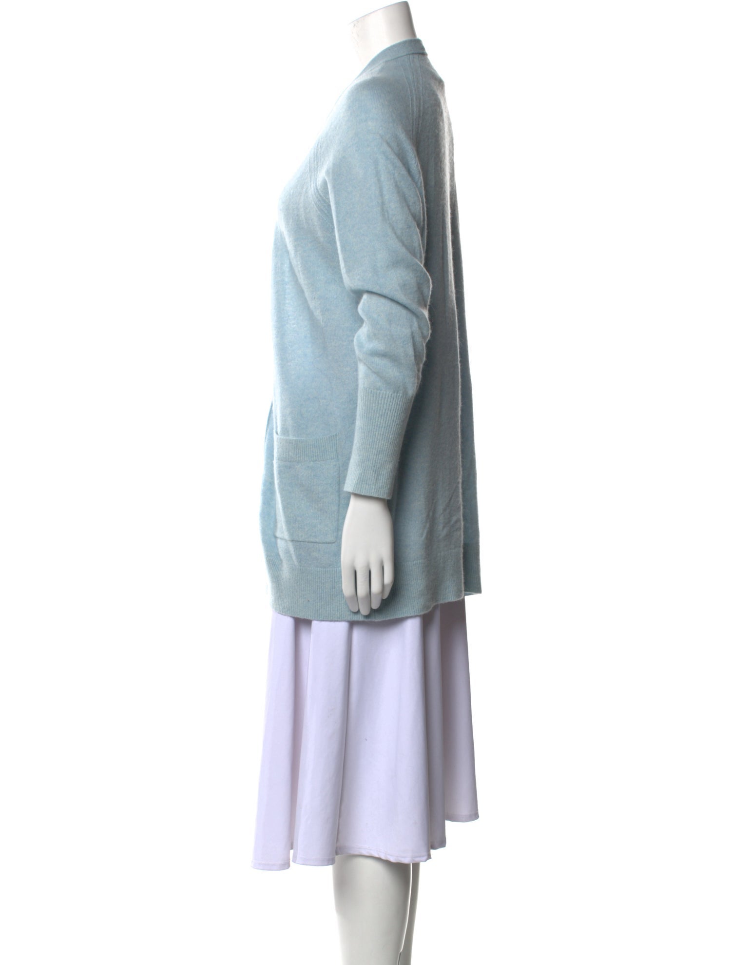 White + Warren Cashmere Open Front Sweater