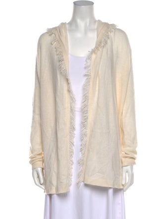 White + Warren Cashmere Open Front Sweater