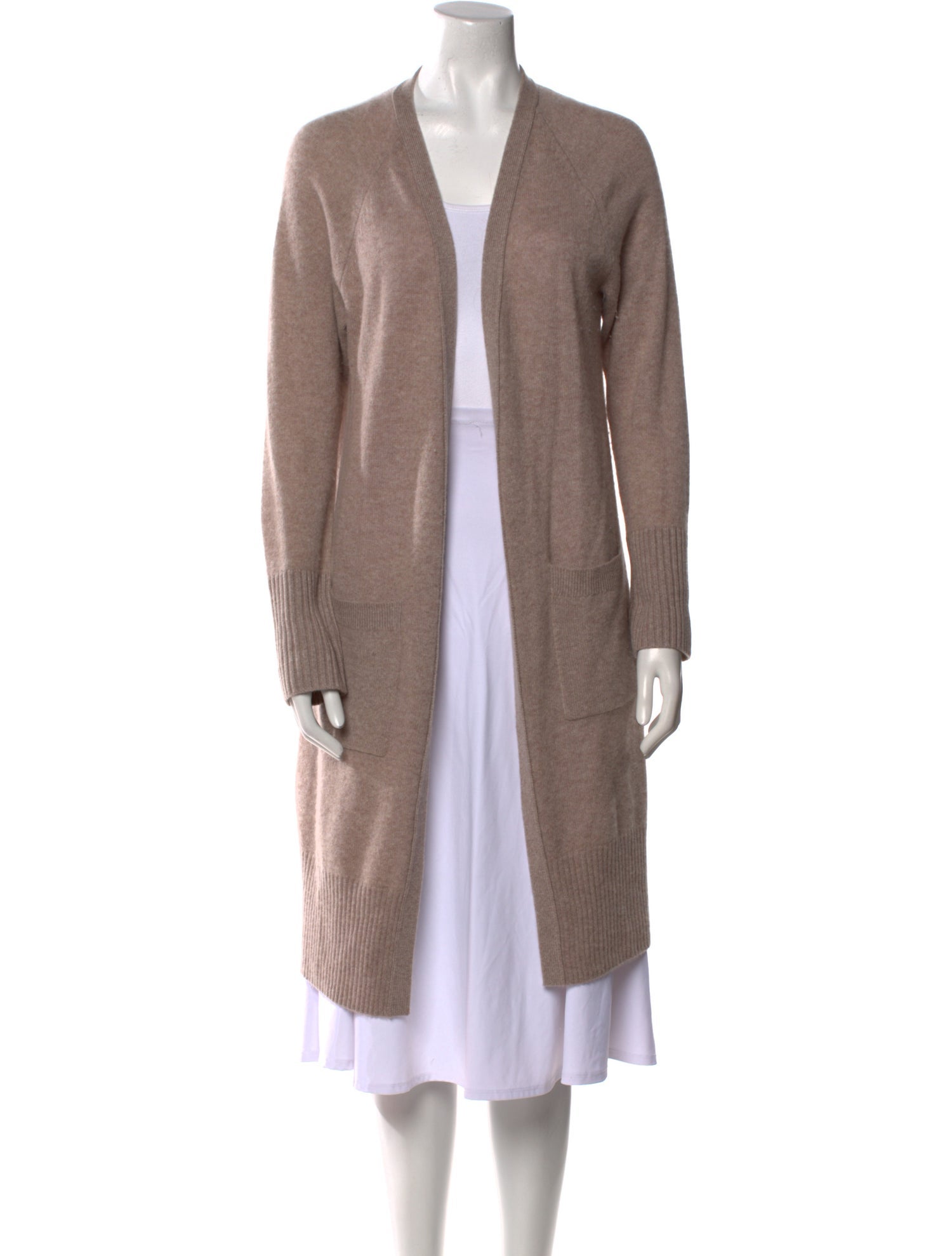 White + Warren Cashmere Open Front Sweater