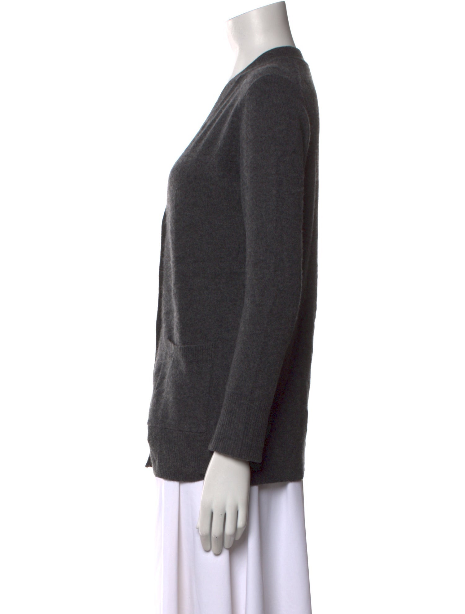 White + Warren Cashmere V-Neck Sweater