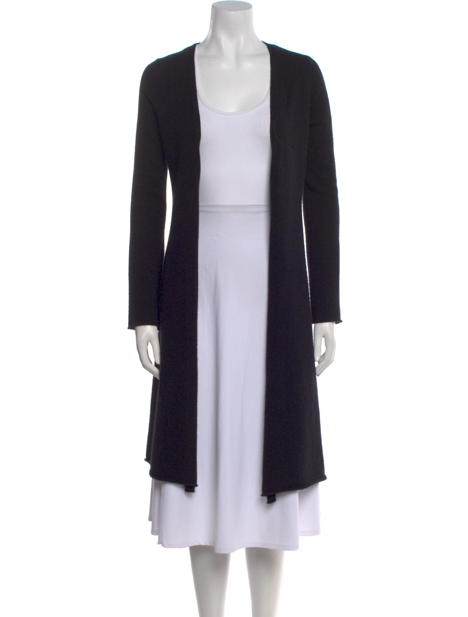 White + Warren Cashmere Open Front Sweater